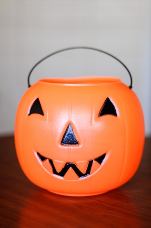 Scary Jack O Lantern halloween pumpkinの写真素材