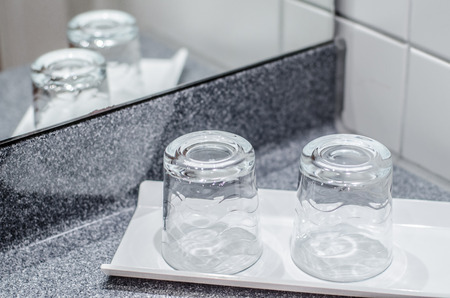 glasses for brushing teeth の写真素材