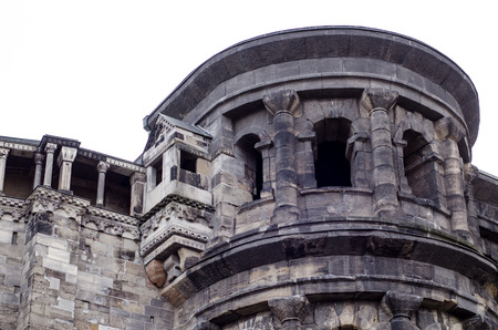 Porta Nigra, Trier Germany, ancient Roman city gateの写真素材