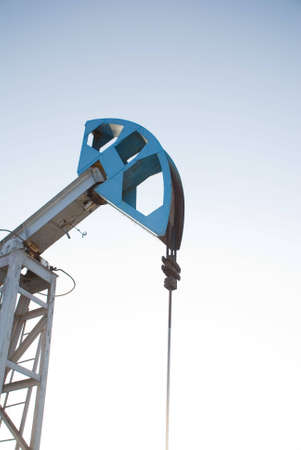 Oil pump on a background blue skyの写真素材