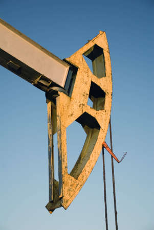 Oil pump on a background blue skyの写真素材