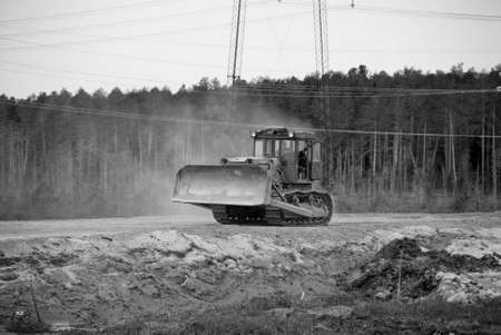 A powerful technique is in an industrial sphereの写真素材