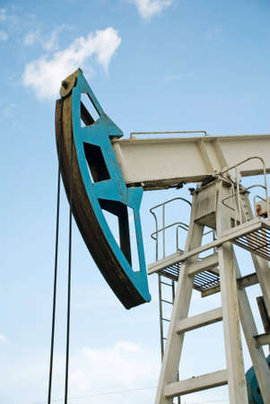Oil pump on a background blue skyの写真素材