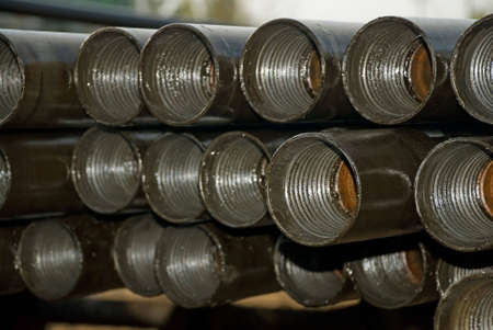 Oil trkba with the stride of screw-threadの写真素材