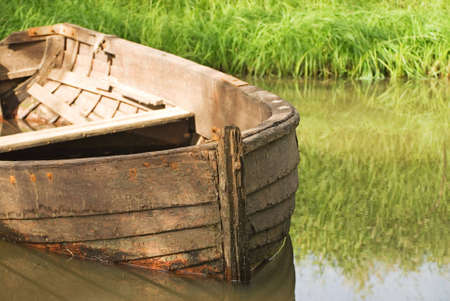 Wooden boatの写真素材