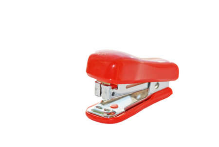 Stapler on a white backgroundの写真素材