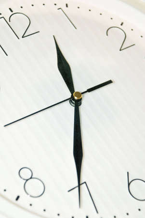 Dial of hours close up on a white backgroundの写真素材