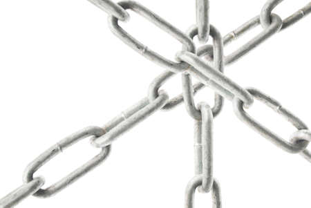 Metal circuits on a white backgroundの写真素材