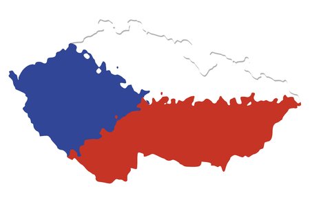 abstract czech flag image の写真素材