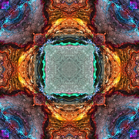 Seamless kaleidoscope texture or pattern colorful spectrum 5 -wallpaper patternの写真素材