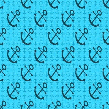 Seamless anchor generated texture or background in blue spectrumの写真素材
