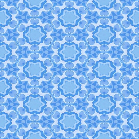 Beautiful seamless pattern in blue colorの写真素材