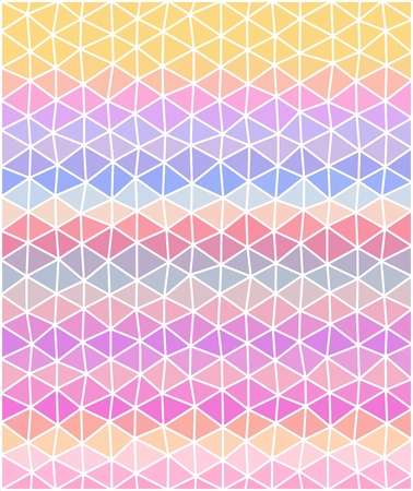 Pastel colored polygonal illustration consist of triangles. Triangular backgroundのイラスト素材