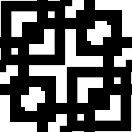 Seamless geometric monochrome tiling pattern over white background made of lines. Black and white line art texture. Tileable wallpaperの写真素材