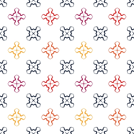 Abstract multicolored tileable background or texture in ornamental style. Tileable seamless design. Pastel colored patternのイラスト素材