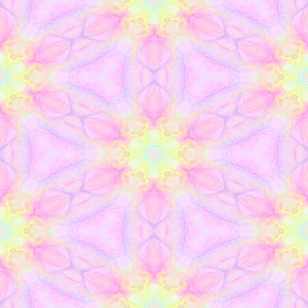 Abstract multicolored kaleidoscopic  background. Seamless pattern for wrapping papers and fabric or paper printsの写真素材