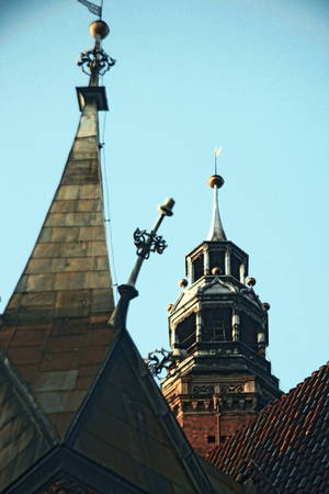 Towers of Wroclaw town hall