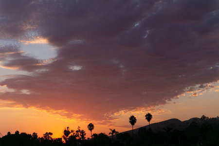 beautiful sunset in california united statesの写真素材