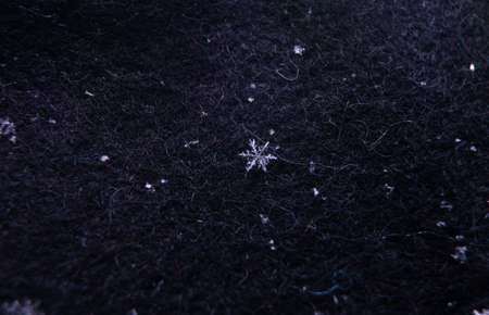 snowflakes on a black background