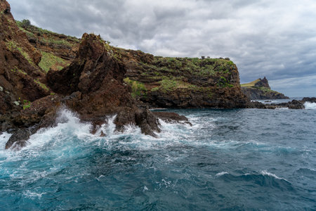 Coast Reis Magos of the island of Madeira , Portugalの写真素材