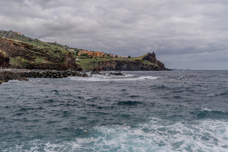 Tenerife, Canary Islands, Spain. Landscape of the sea.の写真素材