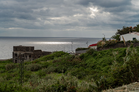 Coast Reis Magos of the island of Madeira , Portugalの写真素材