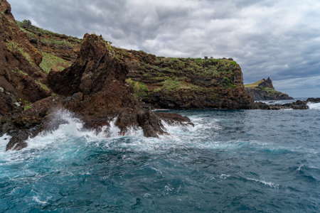 Coast Reis Magos of the island of Madeira , Portugalの写真素材