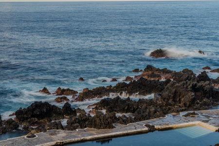 Photo Picture of the Beautiful Ocean Coast's View Montana Amarilla Tenerifeの写真素材