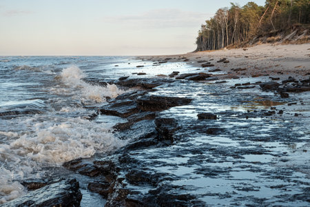 Beautiful seascape. Baltic sea. Poland. Europe.の写真素材