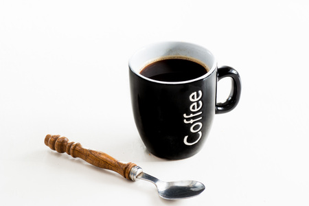 Coffee cup isolated on white backgroundの写真素材