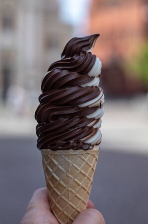 Chocolate Ice Creamの写真素材