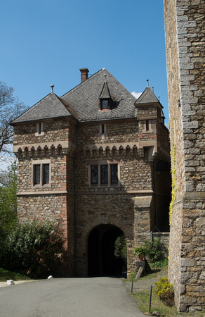 gate of palais Braunfelsの写真素材