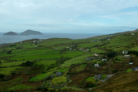 Landscape view at the area from Knightstown in irelandの写真素材