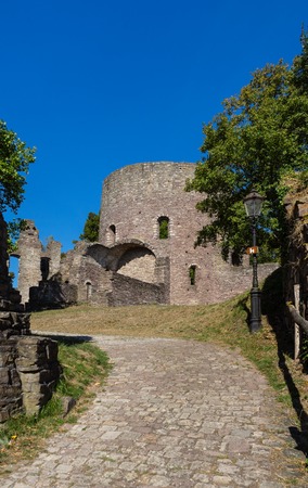 Castle ruin called Krukenburg in germanyの写真素材