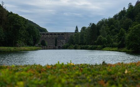 Dam building of the german lake called Diemelsee