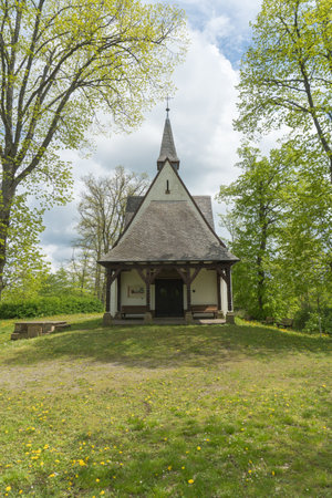 Pilgrimage chapel between the german villages Medebach and Glindfeldの写真素材