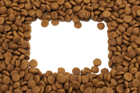 Frame of dry food for cats or dogs