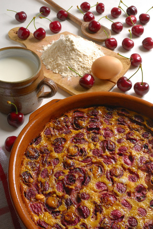 Clafouti the atmosphere cherriesの写真素材