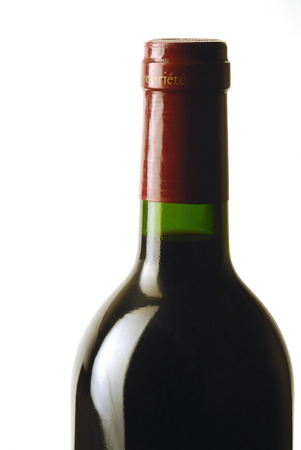 bottle of red wineの写真素材