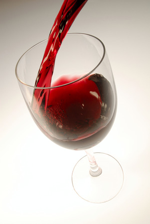 glass of red wineの写真素材