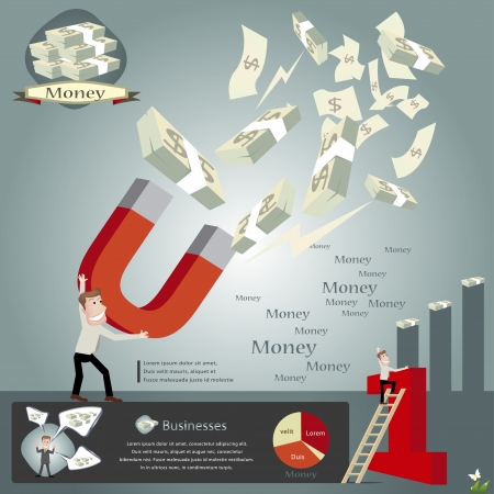 Business infographics illustrationのイラスト素材