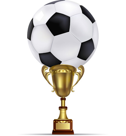 Vector illustration of gold shiny trophyのイラスト素材