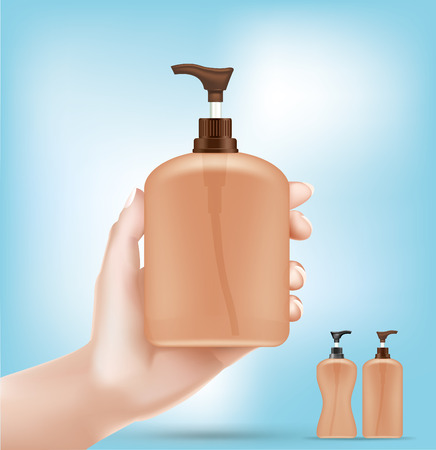 Pump bottle vector - Illustrationのイラスト素材