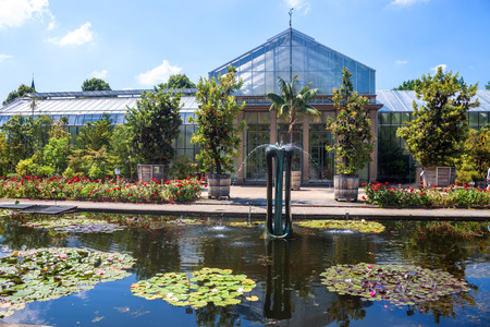 Botanical garden in Bonn, Germanyの写真素材