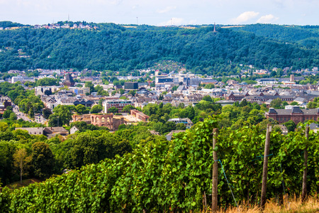 Aerial view of Trier, Germanyの写真素材