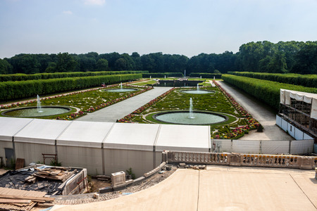 Garden of the chateau in Bruhl, Germanyのeditorial素材
