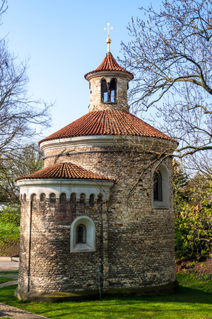 St. Martin rotunda at Vysehrad in Prague, Czech Republicのeditorial素材