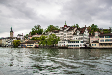 View of Zurich, Switzerlandのeditorial素材