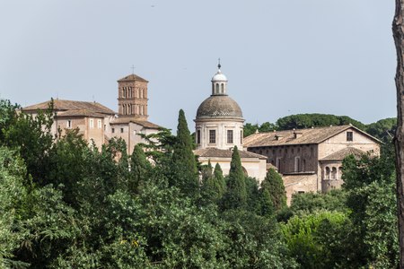 Skyline of Rome, Italyの写真素材
