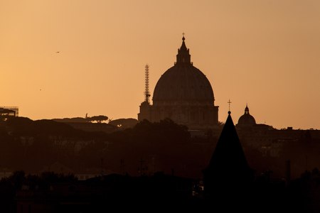 Skyline of Rome, Italyの写真素材